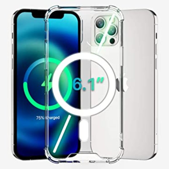 CLEAR MAGSAFE Case For iPhone 12 ProMax Transparent Magnetic Cover - Picture 4 of 13